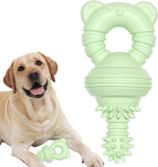 Molar Clean Teeth Rubber Toy Clean Teeth Rubber Pacifier Chew Toy Bell Chewing Playing Training Toys Dog Toys For Aggressive Chewers Large Breed, For Pet Puppy Dog Cat