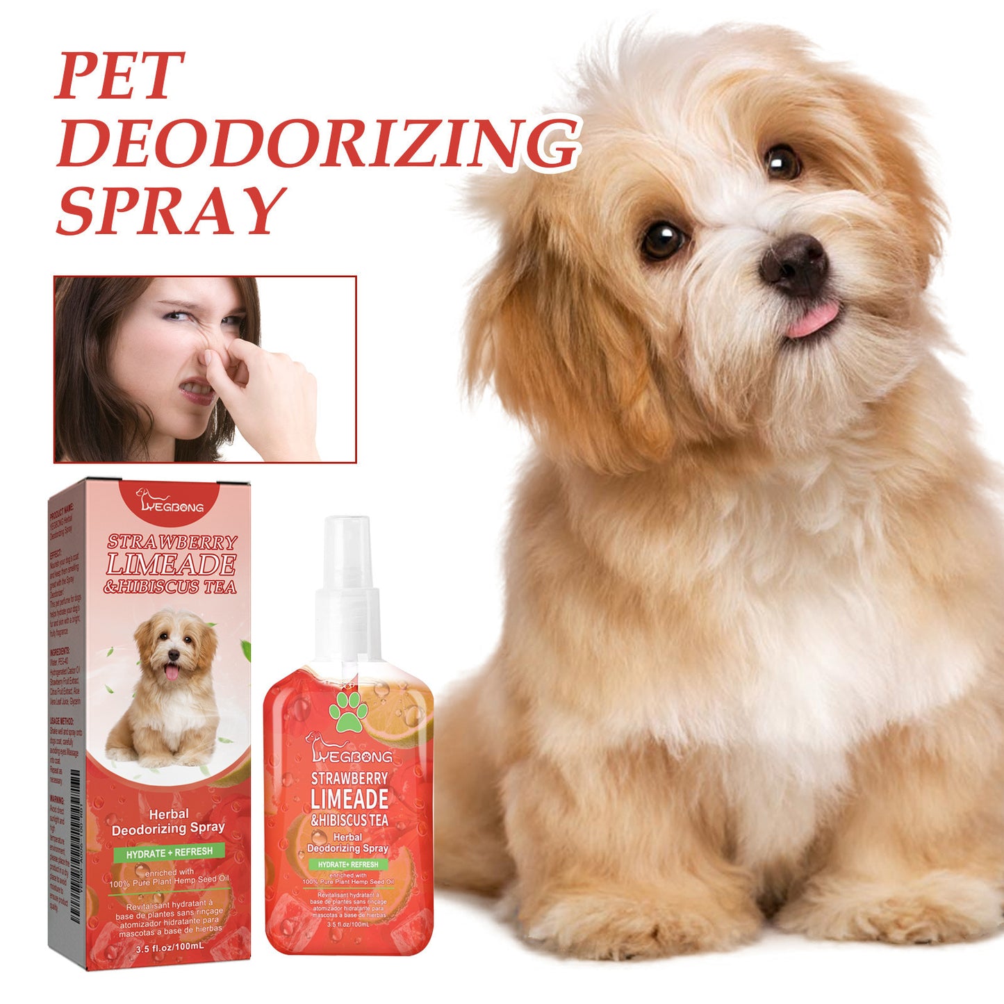 Desodorante en aerosol para interiores YEGBONG Pet