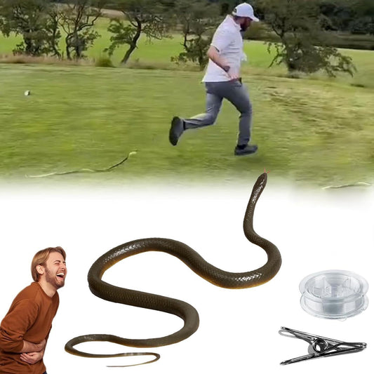 Whole Rubber Snake Chasing Props Golf Prank Toy