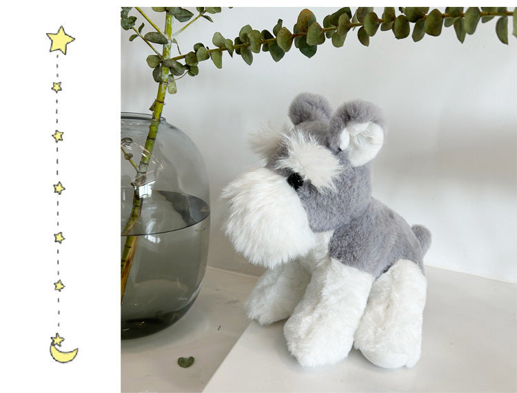 Cute Schnauzer Plush Toy Dog Doll