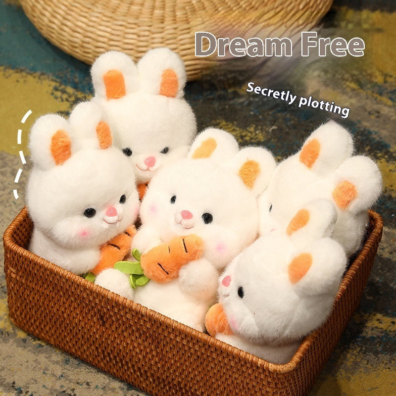 Jouet en peluche lapin carotte