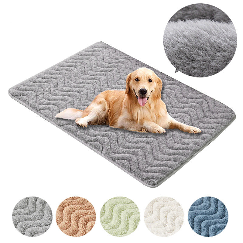 Thick And Warm Plush Carpet For Pets Sleeping Cushion Dog Bed Cage Cat Nest Kennel Pet Supplies