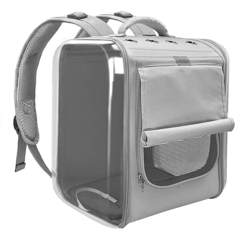 Cabine respirante pour chat pour sac à dos portable pour animaux de compagnie