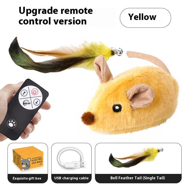 Intelligent Charging Simulation Electric Little Mouse Cat Teaser Toy