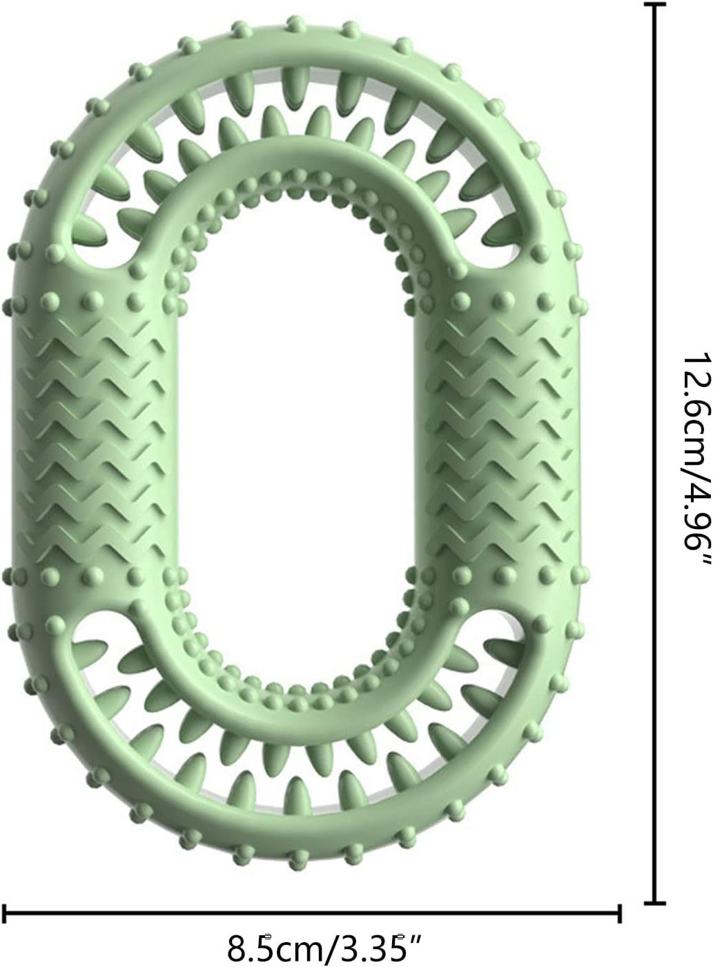 Juguete para mascotas para masticar los dientes, juguete interactivo resistente con forma de junta tórica para perros que muerden agresivamente