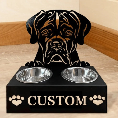 Recipiente para comida de perro personalizado