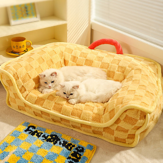 Cat Nest Winter Warm Pet Bed Removable And Washable