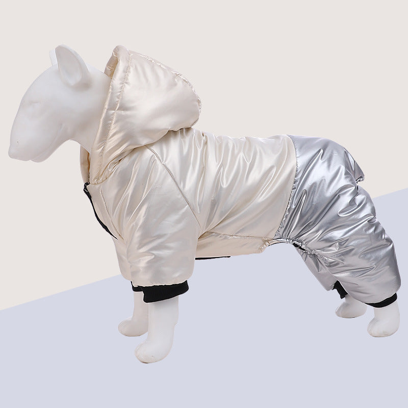 Vêtements pour animaux de compagnie Vêtements imperméables et coupe-vent pour chiens à quatre pattes en coton rembourré