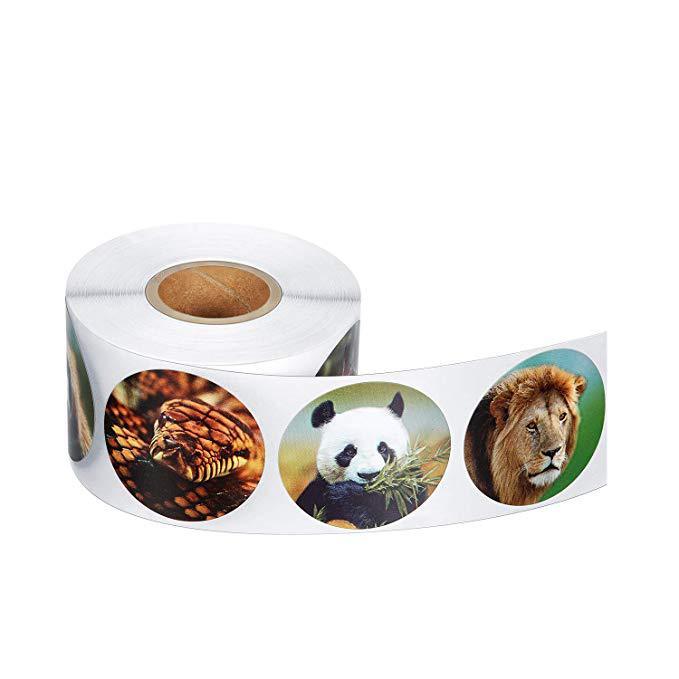 Children's Animal Toys Decorative Stickers Labels Animal Shaped Wall