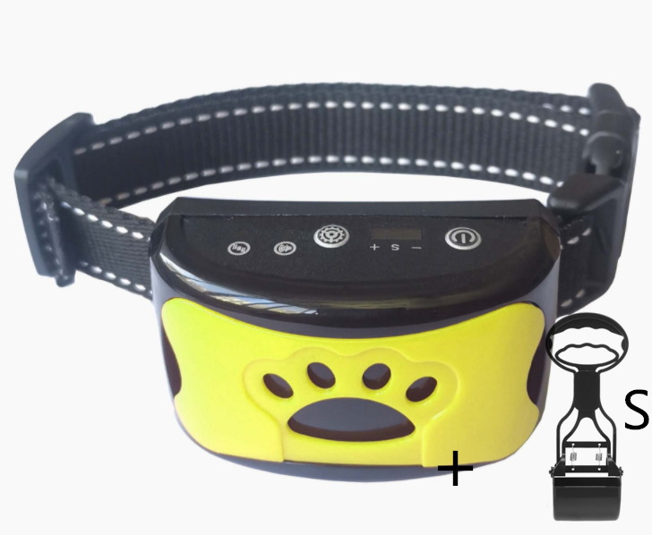 Collar de entrenamiento para perros, eléctrico, resistente al agua, Control remoto, recargable, entrenador para perros, supresor de ladridos con sonido de vibración de choque