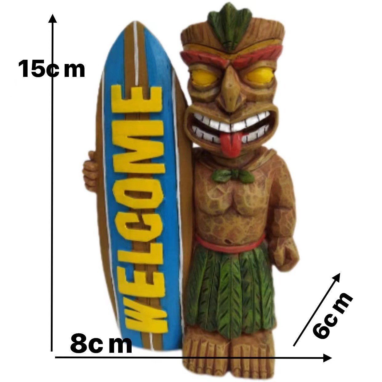 Tabla de surf Totem para decoración de jardín al aire libre