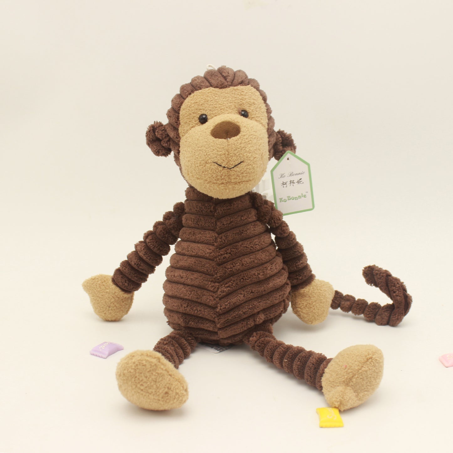 Striped animal plush toy