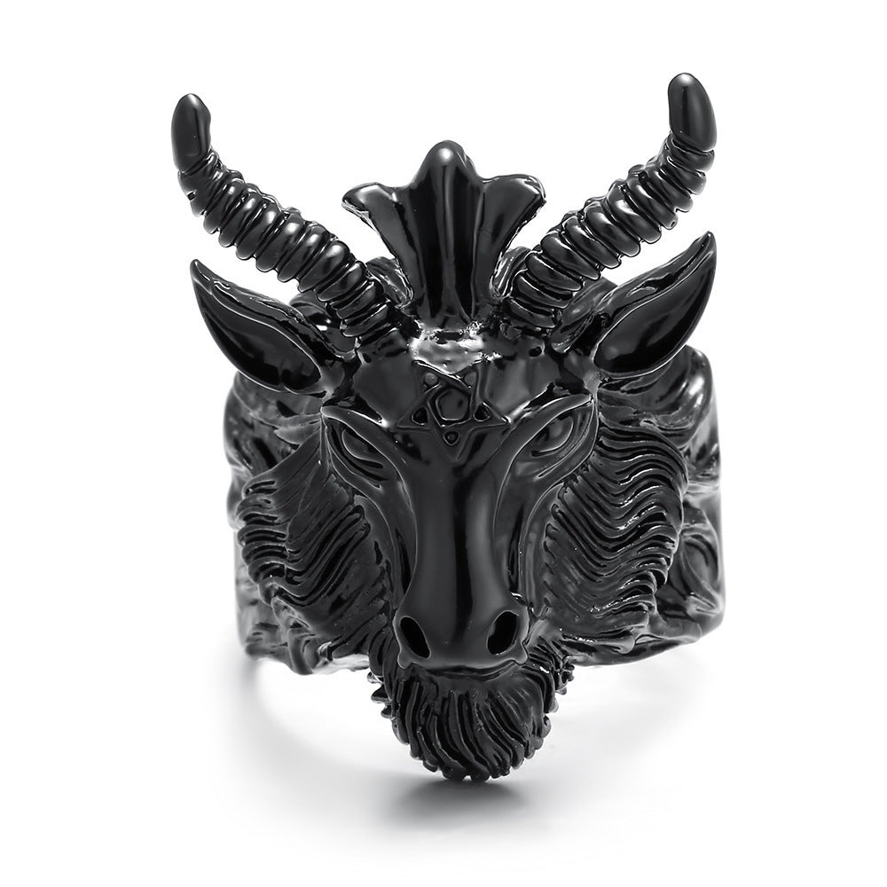 Animal sheep head ring