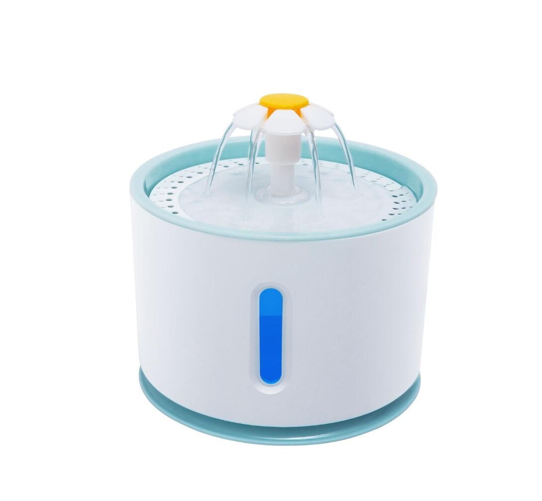 Fontaine d'eau automatique pour animaux de compagnie, avec éclairage LED, USB, pour chiens et chats, abreuvoir muet, bol, distributeur de boissons