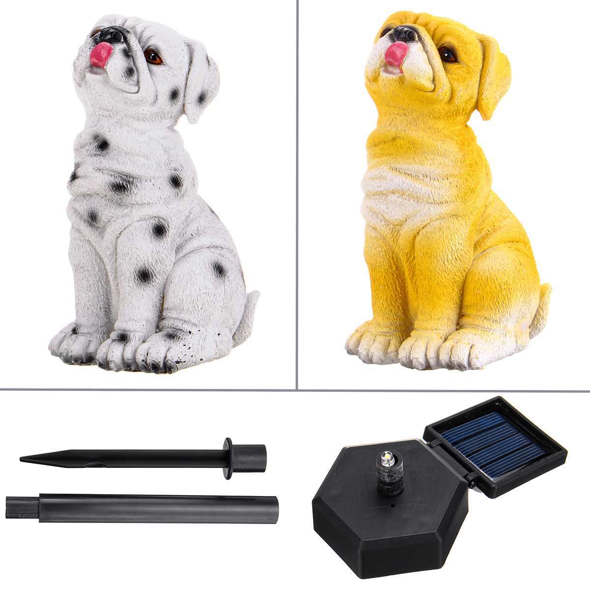 Luz solar para perros y animales.