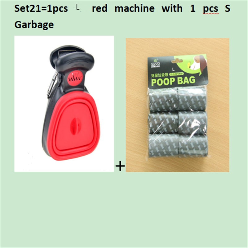 Recogedor de excrementos plegable para perros y mascotas, con 1 rollo, bolsas descomponibles, recogedor de excrementos, limpiador de excrementos, envío por Epacket