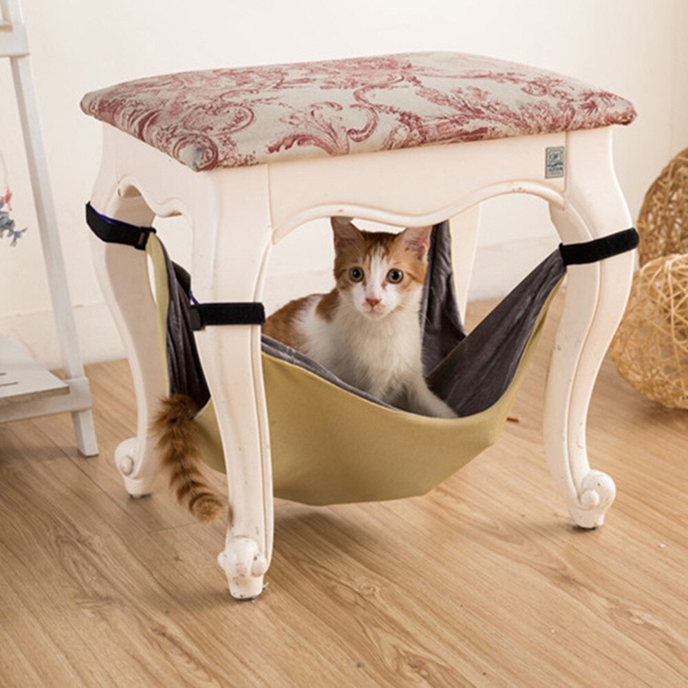 Hamaca para gatos Cama para gatos Tumbona Sofá Cojín Silla colgante desmontable