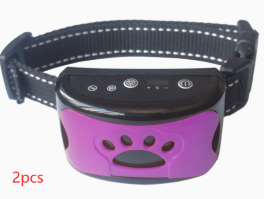 Collar de entrenamiento para perros, eléctrico, resistente al agua, Control remoto, recargable, entrenador para perros, supresor de ladridos con sonido de vibración de choque