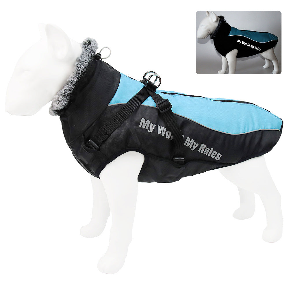 Autumn And Winter Pet Warm Reflective Padded Coat