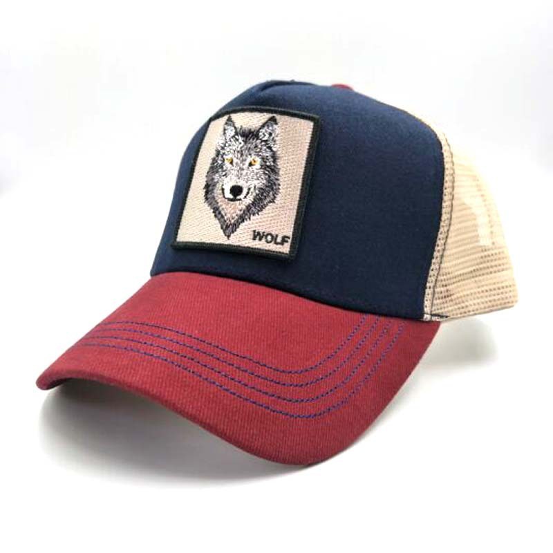 Gorra de béisbol con estampado animal