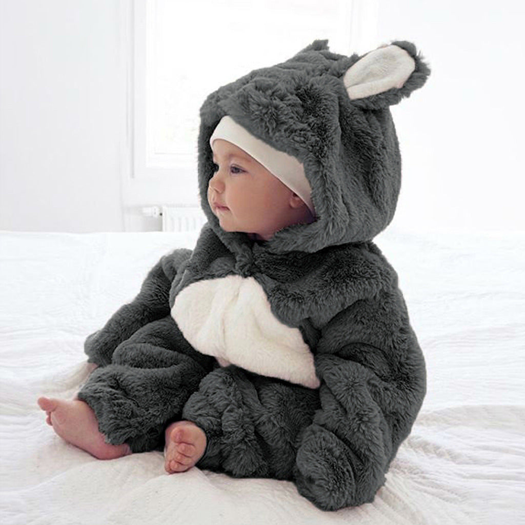 Baby Fleece Cute Animal One-piece