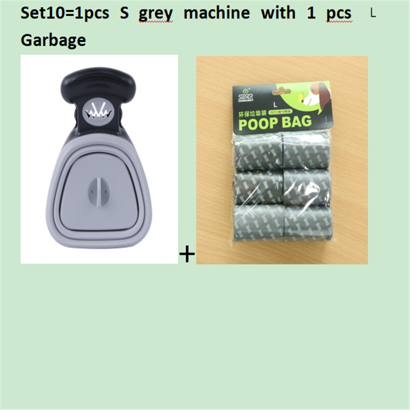 Recogedor de excrementos plegable para perros y mascotas, con 1 rollo, bolsas descomponibles, recogedor de excrementos, limpiador de excrementos, envío por Epacket