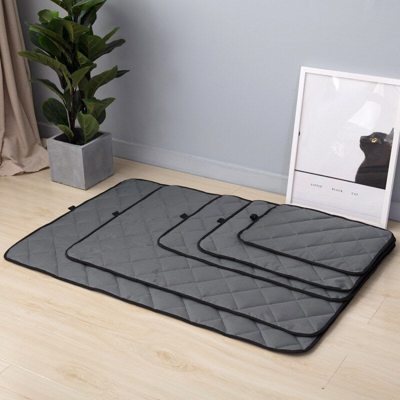 Tapis de voiture chaud en peluche pour grand chien d'hiver