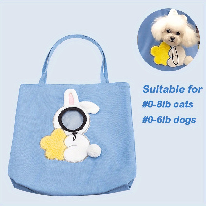 Sac de transport pour chat et chien Little Bee Design, sac portable et respirant, souple, avec fermetures éclair de sécurité, sac à main pour animaux de compagnie