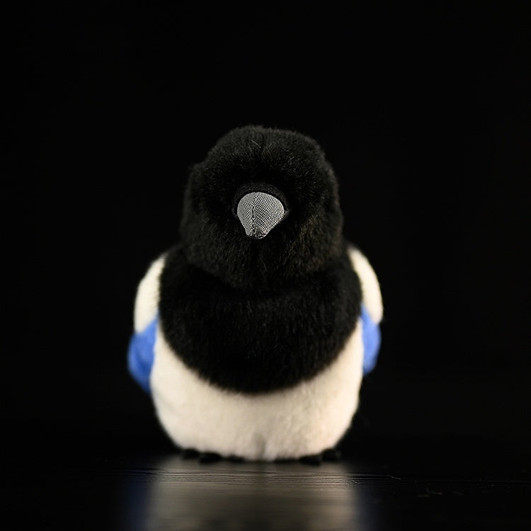 Black Magpie Doll Plush Pendant