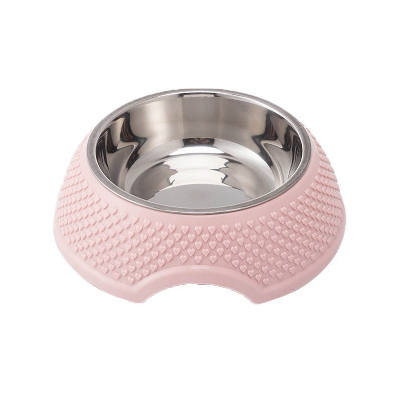 Gamelle pour chat et chien en acier inoxydable pour chat et chiot, mangeoire pour chiots et chats, base antidérapante et résistante aux chocs, récipient pour nourriture et eau pour animaux de compagnie