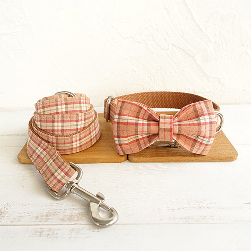 Bowknot dog leash suit