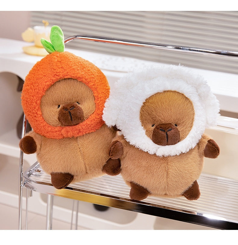 Capabala Carpincho Con Sombrero Sombrero Naranja Muñeca De Peluche Para Niñas