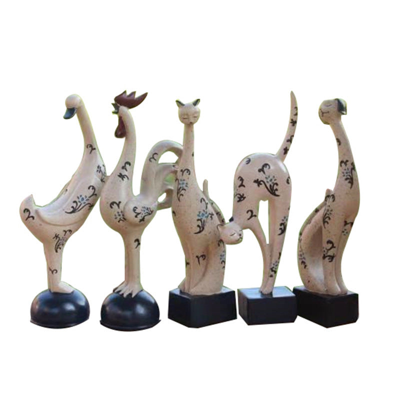 Animal shaped resin crafts