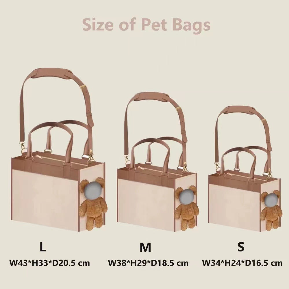 Sac Portable à une épaule pour sortie de chien mignon, sac de grande capacité, produits pour animaux de compagnie