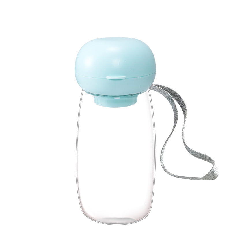 Bouteille d'eau portable pour animaux de compagnie, bol d'alimentation pour voyage en plein air avec cordon pour petits et moyens chats et chiens, fournitures pour animaux de compagnie, résistance aux hautes températures