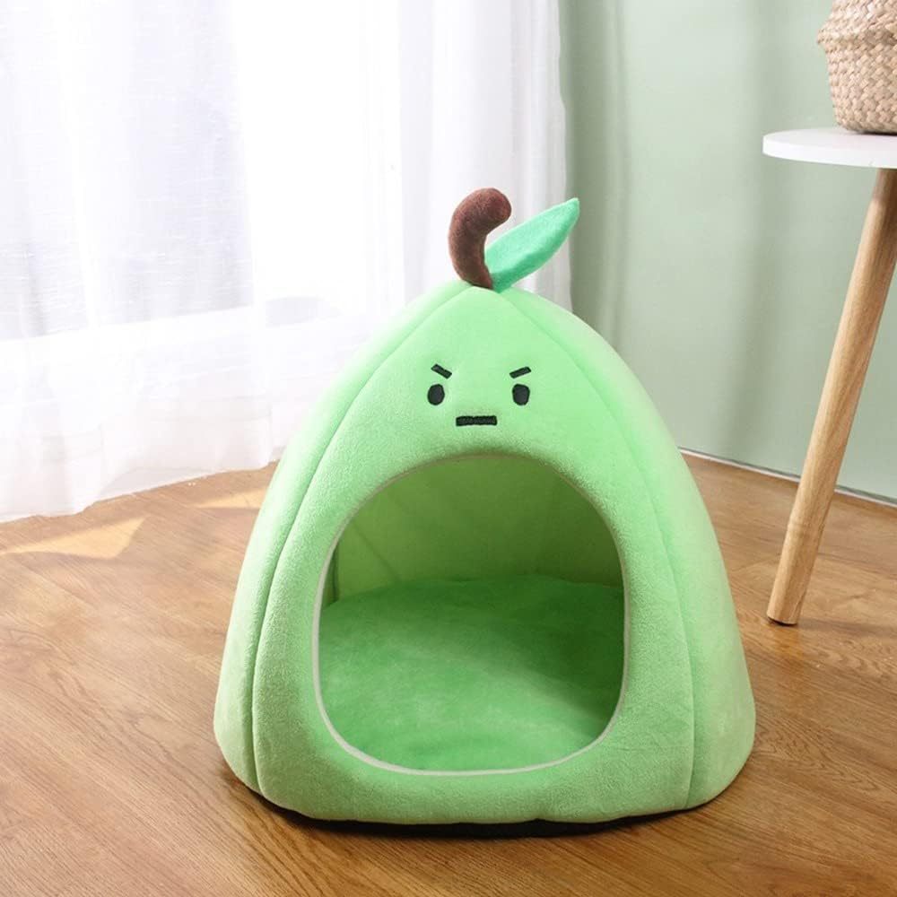 Nid De Chat Pomme De Pêche Zongzi En Forme De Canapé-lit Pour Chat Mignon Et Confortable Maison De Chat Pour Animaux De Compagnie Coussin De Nid Amovible Intérieur Multifonctionnel Décoratif Lit Pour Animaux De Compagnie Adapté Aux Petits Chats Et Chiens