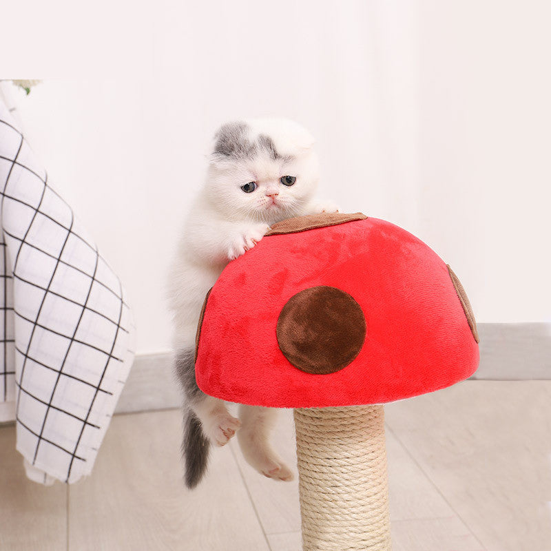 Grinding Claws Funny Cat Toy Sisal Column Mushroom Flower Climbing Frame