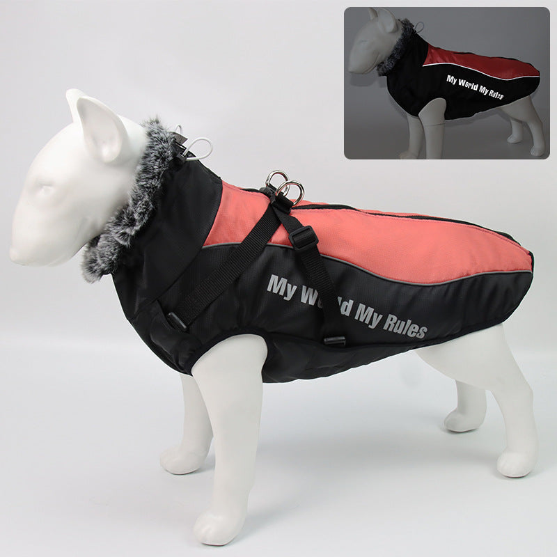 Winter warm pet jacket