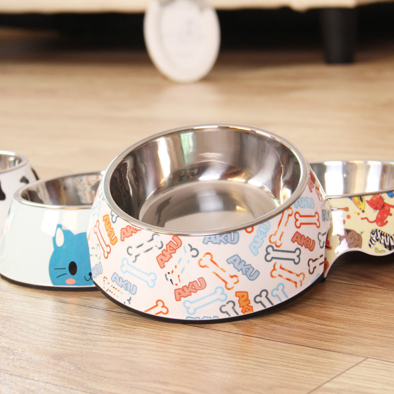 Food grade stainless steel pet dog bowl