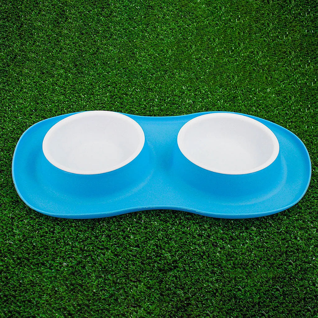 Gamelle double en silicone pour nourriture et eau pour chien et chat