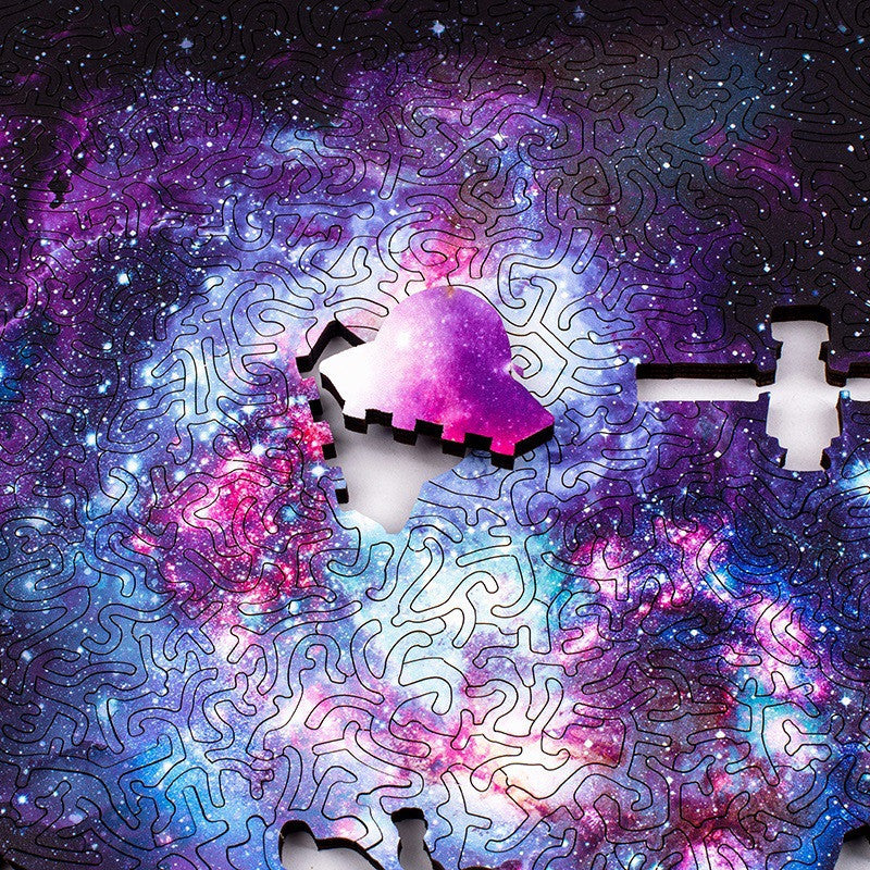 Alien Infinite Universe Cérémonie irrégulière pour adultes Puzzle animal en bois