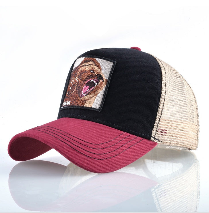 Gorra de béisbol con estampado animal