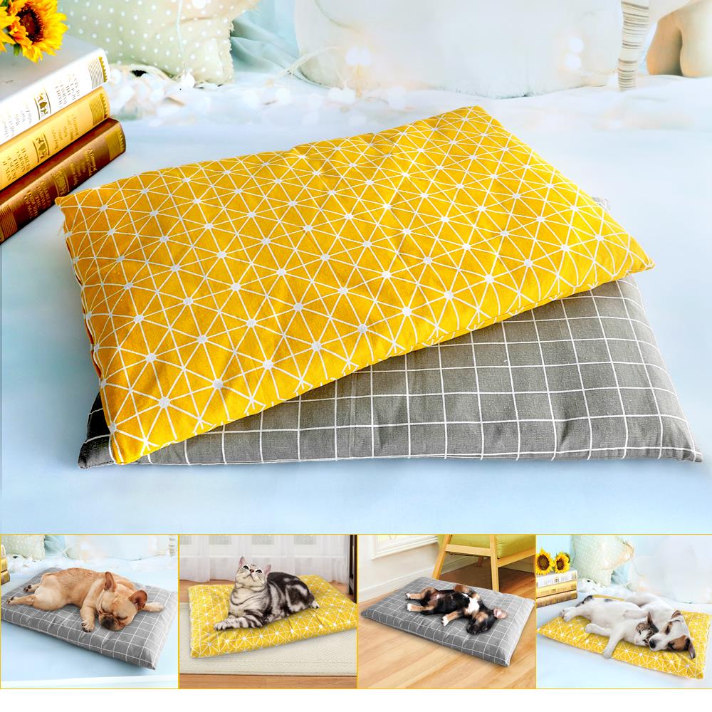 Lit d'hiver pour chien, maison, tapis doux pour animaux de compagnie 