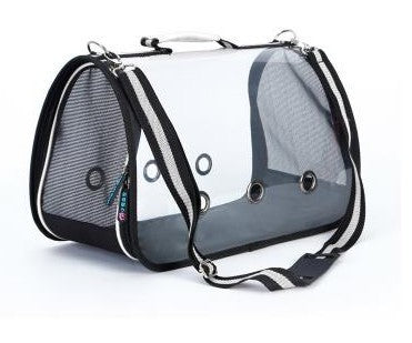 Sac messager portable transparent pour animaux de compagnie