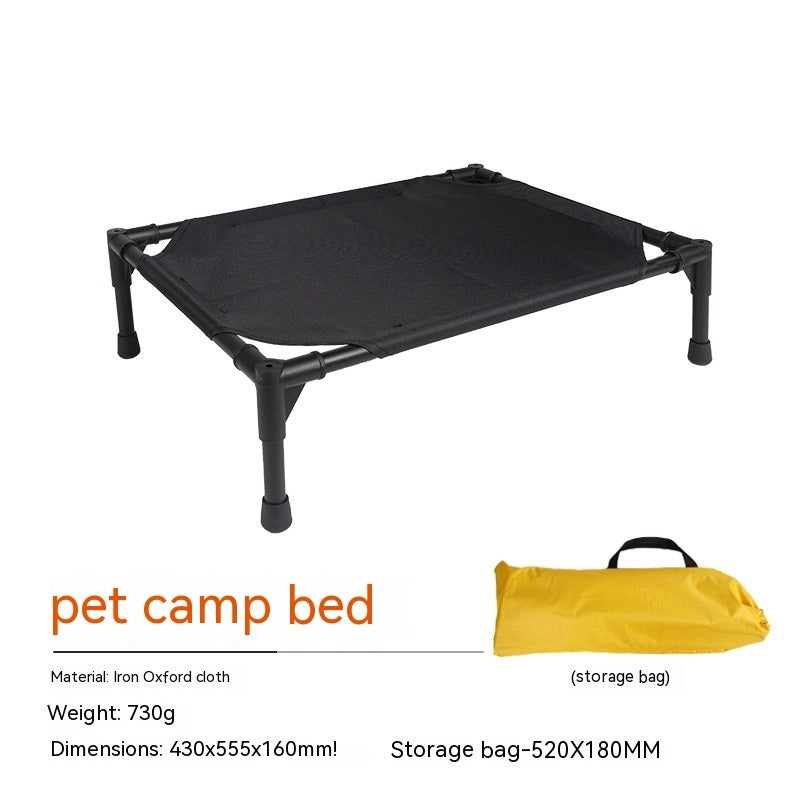 Cama plegable para mascotas para acampar extraíble