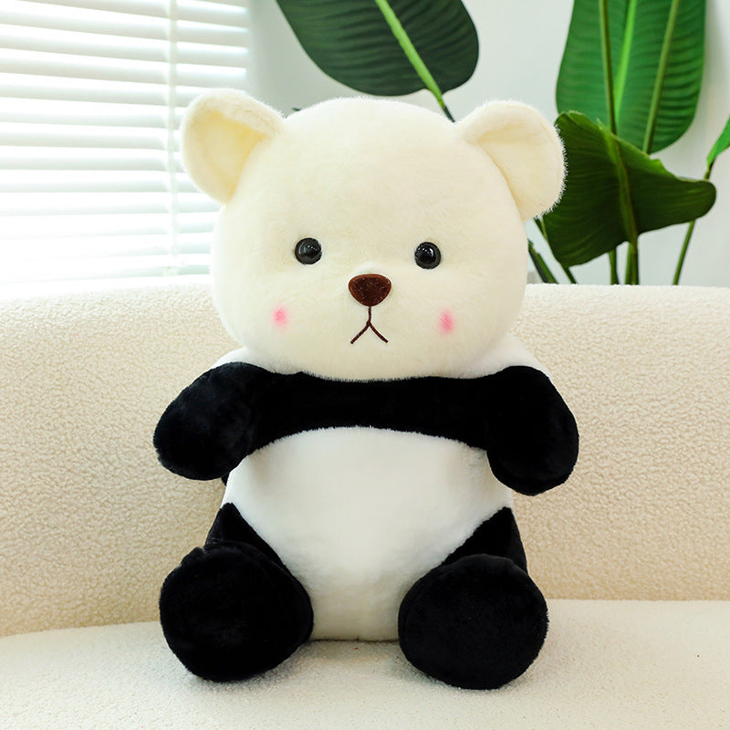 Muñeco de peluche gigante de panda transformable en osito de peluche