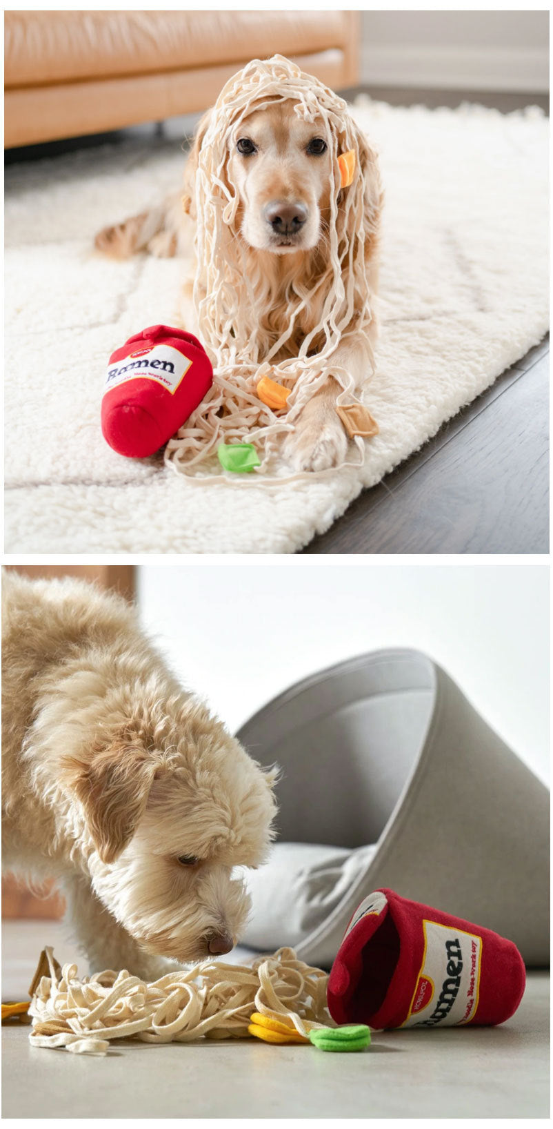 Ramen Smell Interactive Pet Food Leakage Toy