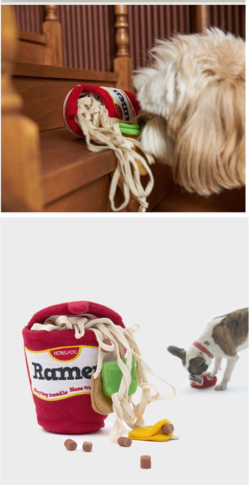 Ramen Smell Interactive Pet Food Leakage Toy