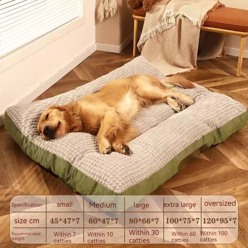 Estera para perros Invierno Cálido Totalmente extraíble y lavable Cama grande para mascotas Perrera Colchón universal para las cuatro estaciones