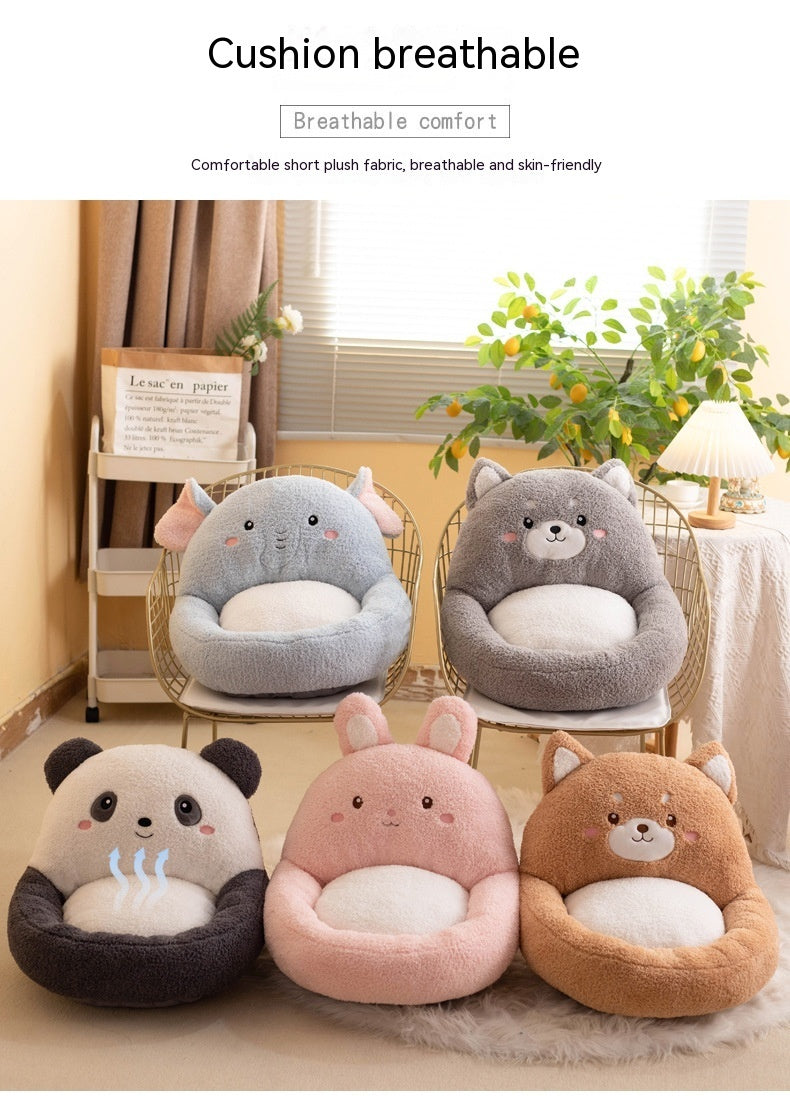 Animal Sofa Cushion Backrest Plush Seat Cushion